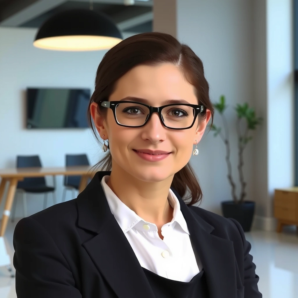 Portrett av Dr. Anya Jensen, data scientist