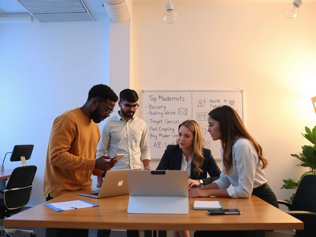 Digital Ekspertlæring team working on a project